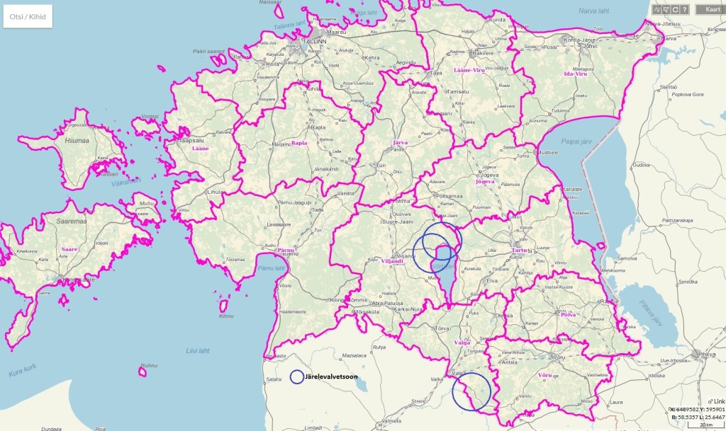 1526.SAKi tsoonid Eestis - Valga ja Viljandi