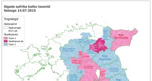 SAKi levik, tsoonid, taudistunud ala nr 12