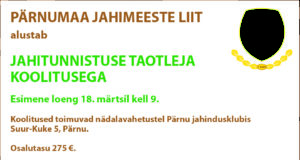 Jahitunnistuse taotleja koolitus Pärnumaal