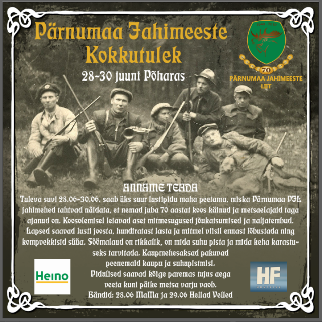 Pärnumaa Jahimeeste kokkutuleku kutse