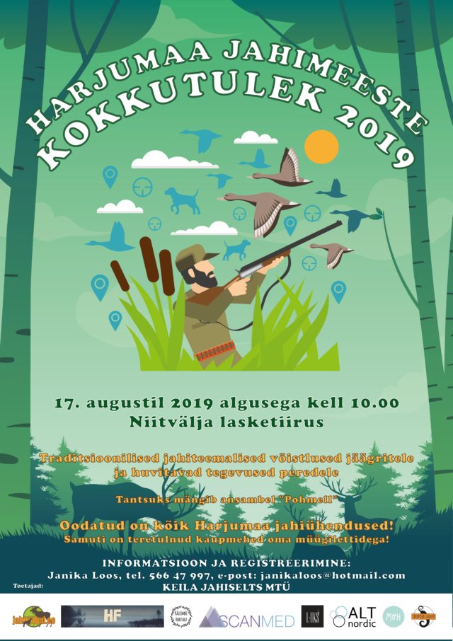 Harjumaa jahimeeste kokkutulek toimub 17.08 Niitvälja tiirus