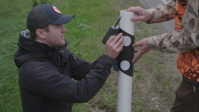 valgustõkke reflektori paigaldus "Osooni" saates. Madis Reimund