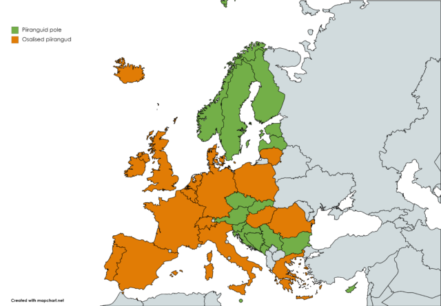 koroonapiirangud euroopas