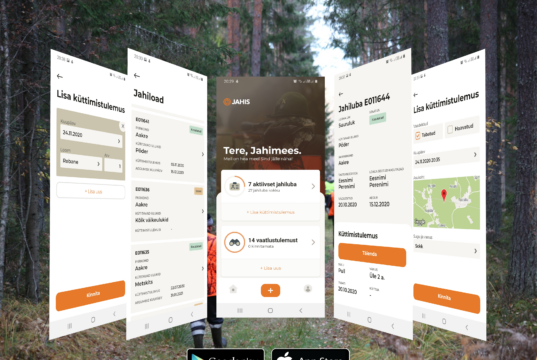 Jahise äpp on saadaval Apple ja Android seadmetele