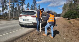 Viimsi valda rajati ulukireflektorite katselõik