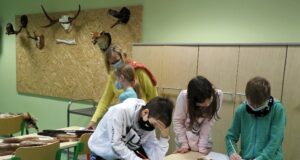 Ahja õpilased käisid jahinduse töötoas