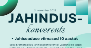 Novembris toimub Tallinnas jahinduskonverents