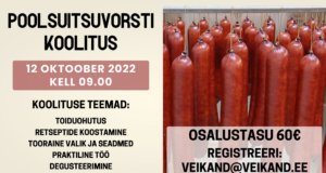 Pärnus toimub poolsuitsuvorsti tegemise koolitus