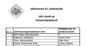 Stand-upi esinemisjärjekord teada!