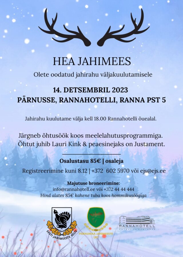 Kutse jahirahu väljakuulutamisele