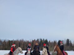Ääsmäe laste jõulueelsed toimetused jahimajas Ääsmäe laste tegemised